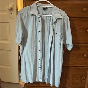 Patagonia Light Blue Casual Button Down Shirt